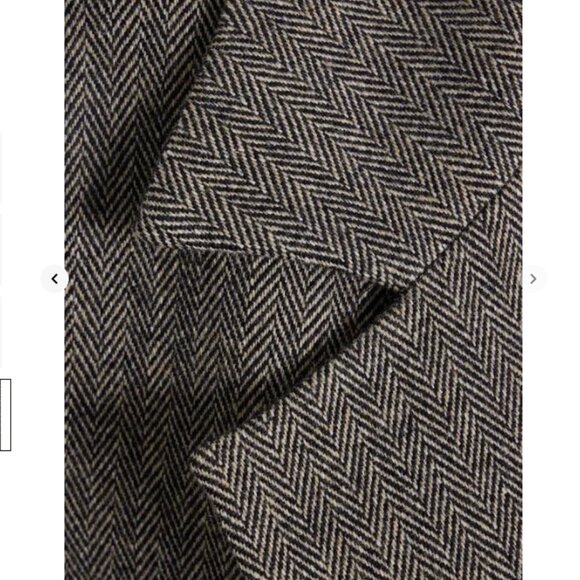 NWT rag & bone Sven Herringbone Belted Wool Coat - Picture 3 of 8